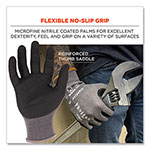 Ergodyne ProFlex 7043 ANSI A4 Nitrile Coated CR Gloves, Gray, Medium, 1 Pair view 4