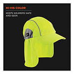 Ergodyne Chill-Its 6650 High-Performance Hat Plus Neck Shade, Polyester, One Size Fits Most, Lime view 5