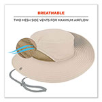 Ergodyne Chill-Its 8936 Lightweight Mesh Paneling Ranger Hat, Large/X-Large, Khaki view 2