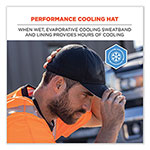 Ergodyne Chill-Its 8937 Performance Cooling Baseball Hat, One Size Fits Most, Black view 1