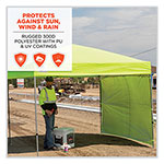 Ergodyne Shax 6098 Pop-Up Tent Sidewall, Single Skin, 10 ft x 10 ft, Polyester, Lime view 1