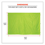 Ergodyne Shax 6098 Pop-Up Tent Sidewall, Single Skin, 10 ft x 10 ft, Polyester, Lime view 2