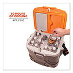 Ergodyne Chill-Its 5170 17-Quart Industrial Hard Sided Cooler, Orange/Gray, 30/Pallet view 5