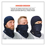 Ergodyne N-Ferno 6823 Hinged Balaclava Face Mask, Fleece, One Size Fits Most, Navy view 5