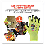 Ergodyne ProFlex 7021-CASE Hi-Vis Nitrile Coated CR Gloves, Lime, Medium, 144 Pairs/Carton view 2
