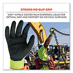 Ergodyne ProFlex 7021-CASE Hi-Vis Nitrile Coated CR Gloves, Lime, Medium, 144 Pairs/Carton view 3