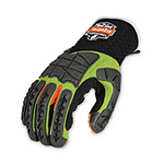 Ergodyne ProFlex 925F(x) Standard Dorsal Impact-Reducing Gloves, Black/Lime, Small, Pair view 3