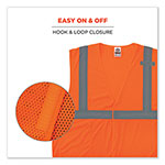 Ergodyne GloWear 8210HL Class 2 Economy Mesh Hook and Loop Vest, Polyester, 2X-Large/3X-Large, Orange view 5