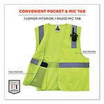Ergodyne GloWear 8210HL Class 2 Economy Mesh Hook and Loop Vest, Polyester, Small/Medium, Lime view 3