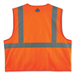 Ergodyne GloWear 8225Z Class 2 Standard Solid Vest, Polyester, Orange, 2X-Large/3X-Large view 1