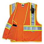Ergodyne GloWear 8230Z Class 2 Two-Tone Mesh Zipper Vest, Polyester, 2X-Large/3X-Large, Orange view 2