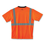 Ergodyne GloWear 8289BK Class 2 Hi-Vis T-Shirt with Black Bottom, Large, Orange view 3