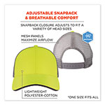 Ergodyne GloWear 8933 Reflective Snapback Hat, Cotton/Polyester, One Size Fits Most, Hi-Vis Lime view 2