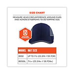 Ergodyne Skullerz 8950XL XL Bump Cap Hat, Short Brim, Navy view 1