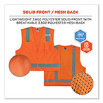 Ergodyne GloWear 8249Z-S Single Size Class 2 Economy Surveyors Zipper Vest, Polyester, Large, Orange view 5