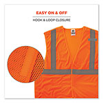 Ergodyne GloWear 8215BA-S Single Size Class 2 Economy Breakaway Mesh Vest, Polyester, 4X-Large, Orange view 3