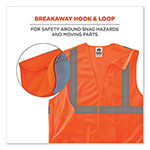 Ergodyne GloWear 8215BA-S Single Size Class 2 Economy Breakaway Mesh Vest, Polyester, 4X-Large, Orange view 5