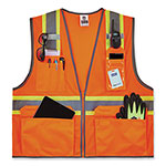 Ergodyne GloWear 8246Z-S Single Size Class 2 Two-Tone Mesh Vest, Polyester, 3X-Large, Orange view 1