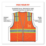 Ergodyne GloWear 8246Z-S Single Size Class 2 Two-Tone Mesh Vest, Polyester, 3X-Large, Orange view 3