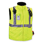 Ergodyne GloWear 8287 Class 2 Hi-Vis Jacket with Removable Sleeves, 5X-Large, Lime view 3