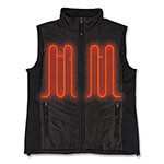 Ergodyne N-Ferno 6495 Rechargeable Heated Vest with Battery Power Bank, Fleece/Polyester, 2X-Large, Black view 1