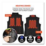 Ergodyne N-Ferno 6495 Rechargeable Heated Vest with Battery Power Bank, Fleece/Polyester, 2X-Large, Black view 5