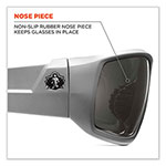 Ergodyne Skullerz Odin Safety Glasses, White Nylon Impact Frame, Polarized Smoke Polycarbonate Lens view 4