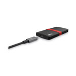 Emtec® X200 Power Plus External Solid State Drive, 1 TB, USB 3.1, Black view 2