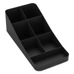 Mind Reader Trove Seven-Compartment Coffee Condiment Organizer, Black, 7 3/4 x 16 x 5 1/4 view 2