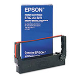 Epson ERC23BR Ribbon, Black/Red view 1