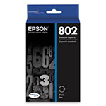 Epson T802120S (802) DURABrite Ultra Ink, 900 Page-Yield, Black view 1