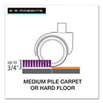 E.S. Robbins Floor+Mate, For Hard Floor to Medium Pile Carpet up to 0.75