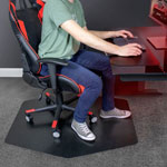 E.S. Robbins Game Zone Chair Mat - Medium Pile Carpet, Hard Floor - 46