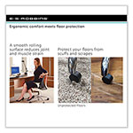 E.S. Robbins EverLife Chair Mat for Medium Pile Carpet, 48 x 72, Clear, view 3