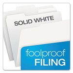 Pendaflex Colored File Folders, 1/3-Cut Tabs, Letter Size, White, 100/Box view 2