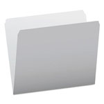 Pendaflex Colored File Folders, Straight Tab, Letter Size, Gray/Light Gray, 100/Box orginal image