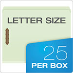 Pendaflex Heavy-Duty Pressboard Folders w/ Embossed Fasteners, Letter Size, Green, 25/Box view 5