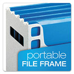 Pendaflex Desktop File w/Hanging Folders, Letter, Plastic, 12 1/4 x 6 x 9 1/2, Granite view 1