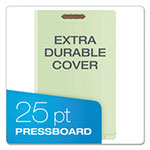 Pendaflex End Tab Classification Folders, 1 Divider, Legal Size, Pale Green, 10/Box view 2