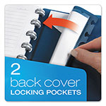Ampad Versa Crossover Notebook, 3 Subject, Wide/Legal Rule, Navy Cover, 11 x 8.5, 60 Sheets view 4