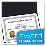 Oxford Certificate Holder, 11 1/4 x 8 3/4, Black, 5/Pack view 1