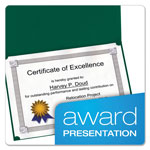 Oxford Certificate Holder, 11 1/4 x 8 3/4, Green, 5/Pack view 1