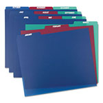 Pendaflex Poly Top Tab File Guides, 1/3-Cut Top Tab, January to December, 8.5 x 11, Assorted Colors, 12/Set view 2