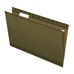 Pendaflex Reinforced Hanging File Folders, Legal Size, 1/5-Cut Tab, Standard Green, 25/Box orginal image