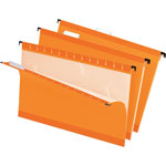 Pendaflex Colored Reinforced Hanging Folders, Legal Size, 1/5-Cut Tab, Orange, 25/Box orginal image