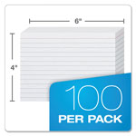 Oxford Ruled Index Cards, 4 x 6, White, 100/Pack view 2