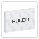 Oxford Ruled Index Cards, 5 x 8, White, 100/Pack view 1