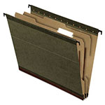 Pendaflex SureHook Reinforced Hanging Divider Folders, 1 Divider, Letter Size, Green, 10/Box view 1