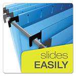Pendaflex SureHook Hanging Folders, Letter Size, 1/5-Cut Tab, Blue, 20/Box view 2