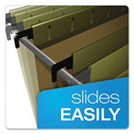 Pendaflex SureHook Hanging Folders, Letter Size, 1/5-Cut Tab, Standard Green, 20/Box view 2